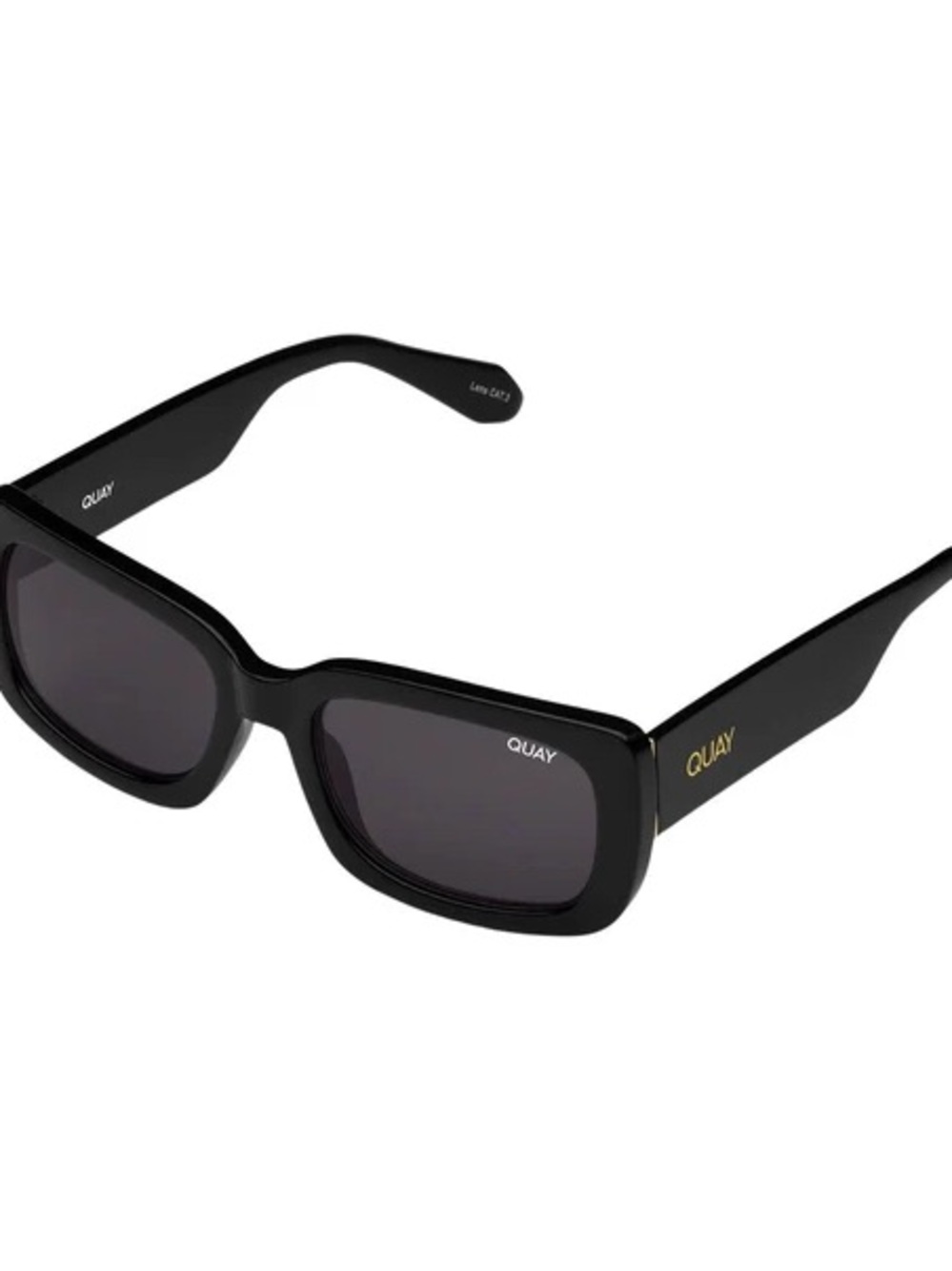 Quay “Yada Yada” Black Rectangular Sunglasses